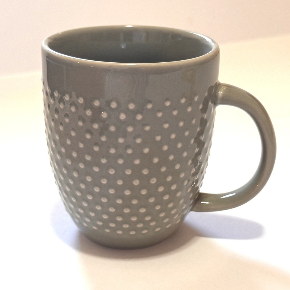 Threshold Sage Green Hobnail Mug Textured Ceramic Coffee Cup Glossy Farmhouse